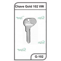 Chave Gold VW G 102 - PACOTE COM 5 UNIDADES